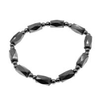 Magnetic Hematite Bracelets, Column, polished Approx 23 cm 