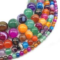 Natural Rainbow Agate Beads, Round, DIY 