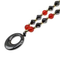 Magnetic Necklace, Magnetic Hematite, polished Approx 36 cm 