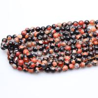 Natürliche Feuerachat Perlen, rund, poliert, DIY & verschiedene Größen vorhanden & facettierte, verkauft von Strang