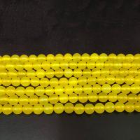 Natural Yellow Agate Beads, Round 