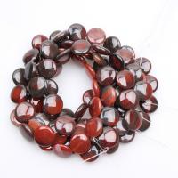 Natural Miracle Agate Beads, Flat Round, polished, DIY 