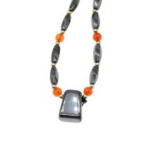 Magnetic Necklace, Magnetic Hematite, irregular, fashion jewelry Approx 36 cm 