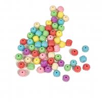 Perle acrylique, vernis au four, DIY, couleurs mélangées, 11mm Vendu par sac
