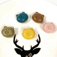 Perles acryliques nature, Acrylique, vernis au four, DIY, couleurs mélangées, 20mm Vendu par sac