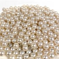 Perles en plastique ABS, Plastique ABS perle, Rond, vernis au four, DIY & normes différentes pour le choix, blanc Vendu par sac