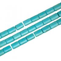 Synthetic Turquoise Beads, Rectangle, polished, DIY turquoise blue 