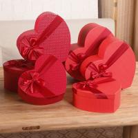 Jewelry Gift Box, Paper, Heart, plated, durable & Corrosion-Resistant red 