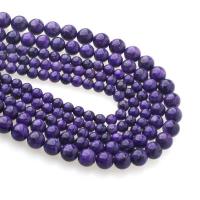 Natürliche Charoit Perlen, poliert, violett, 10mm, verkauft von Strang