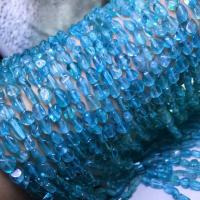 Apatite Beads, Apatites, irregular, polished, DIY, blue, 8mm 