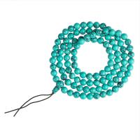 108 Mala Beads, turquoise, blue, 10mm 