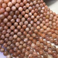 Sunstone Bead, Round, polished, DIY 