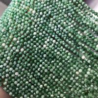 Abalorios de Jadeíta, Verde+Jade, Esférico, pulido, Bricolaje & facetas, verde, 3-3.5mm, Vendido por Sarta
