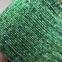 Afrikanische Jade, rund, poliert, DIY & facettierte, grün, 2-2.5mm, verkauft von Strang