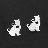 Stainless Steel Animal Pendants, Cat, plated 