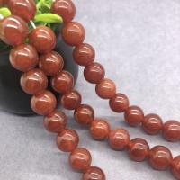 Perles Agates rouges naturelles, agate rouge, poli, brun rougeâtre, 10mm Vendu par brin