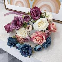 Bridal Hair Wreath, Cloth, Flower, handmade, fashion jewelry & for woman 
