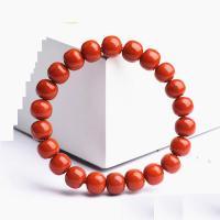 Юньнань красный агат браслет, Плоская круглая форма, полированный, длина:Приблизительно 18.5 см, продается Strand