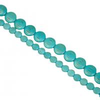 Perles en Turquoise synthétiques, Rond, poli, DIY & normes différentes pour le choix, bleu turquoise, Vendu par brin