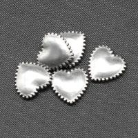 Stainless Steel Jewelry Cabochon, Heart, silver color plated, DIY 