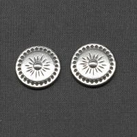 Stainless Steel Jewelry Cabochon, Round, silver color plated, DIY 