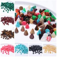 Gemstone Cabochons, Natural Stone, Conical, polished, DIY, mixed colors 