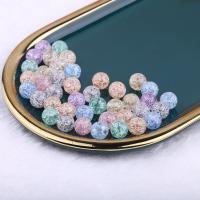 Crackle Glass Beads, Round, DIY mixed colors 