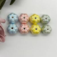 Glasierte Porzellan Perlen, Kürbis, glaciert, DIY, keine, 14x13x10mm, verkauft von PC