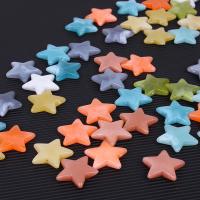 Solid Color Acrylic Beads, Star, injection moulding, DIY, mixed colors 