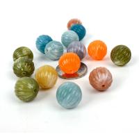 Perles acryliques nature, Acrylique, Rond, DIY & normes différentes pour le choix, couleurs mélangées, Vendu par sac