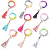 PU Leather Key Chain, Zinc Alloy, with PU Leather, for woman 