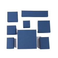 boîtes à bijoux en carton, papier, normes différentes pour le choix, bleu, Vendu par PC