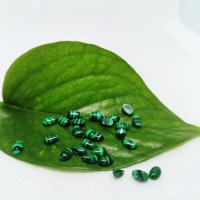 Gemstone Cabochons, Synthetic Malachite, Oval, polished, DIY, green 