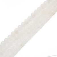 Бисеры с естественным белым агатом, Белый агат, Круглая, полированный, DIY & разный размер для выбора, белый, продается Strand