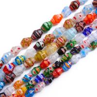 Millefiori Slice Lampwork Beads, Millefiori Lampwork, polished, DIY mixed colors 