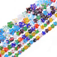 Millefiori Slice Lampwork Beads, Millefiori Lampwork, Star, polished, DIY mixed colors 