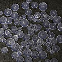 Пластиковые кнопки 2 отверстия, пластик, Круглая, DIY & разный размер для выбора, продается сумка