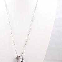 Fashion Stainless Steel Necklace Chain, plated, silver color, 600mm 