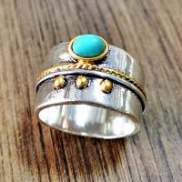 Thailand Sterling Silver Finger Ring, plated, mixed colors, 17.1mm 