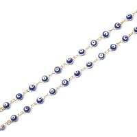 Evil Eye Jewelry Chains, Aluminum, with enamel 