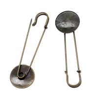 Zinc Alloy Brooch Finding, plated, nickel, lead & cadmium free 
