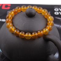 Yellow Agate Bracelet, Round, polished Approx 18 cm 