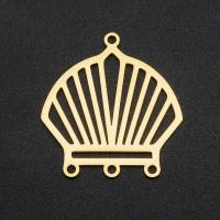 Edelstahl Kronleuchter-Ohrring-Komponente, goldfarben plattiert, ca. 50PCs/Tasche, verkauft von Tasche