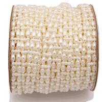 Mode Perlen Strang, ABS-Kunststoff-Perlen, keine, 9mm, 25m/Spule, verkauft von Spule