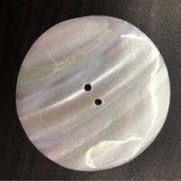 2 Hole Shell Button, White Shell, white, 30mmuff0c45mm 