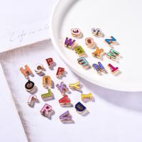 Perles en alliage zinc, alliage de zinc, Lettre d’alphabet, DIY & émail Environ 1.4mm Vendu par sac