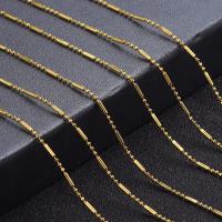 Eiserne Halskette Kette, Eisen, plattiert, Modeschmuck & DIY & Kugelkette, keine, 420x1.5mm, 5PCs/Tasche, verkauft von Tasche