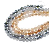 Knistern Quarz Perlen, rund, plattiert, DIY, keine, 6mm,8mm,10mm, Länge:15 ZollInch, verkauft von Strang