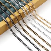 Aluminium Twist chaine ovale, Placage, bijoux de mode & DIY & chaîne de torsion ovale & styles différents pour le choix, plus de couleurs à choisir Vendu par bobine