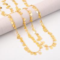 Brass Beading Chains, plated, fashion jewelry & DIY, golden 